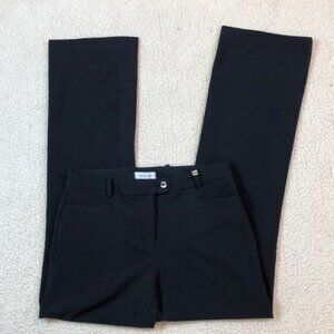 Calvin Klein Womens Black Tailored Dress Pants Size 4
